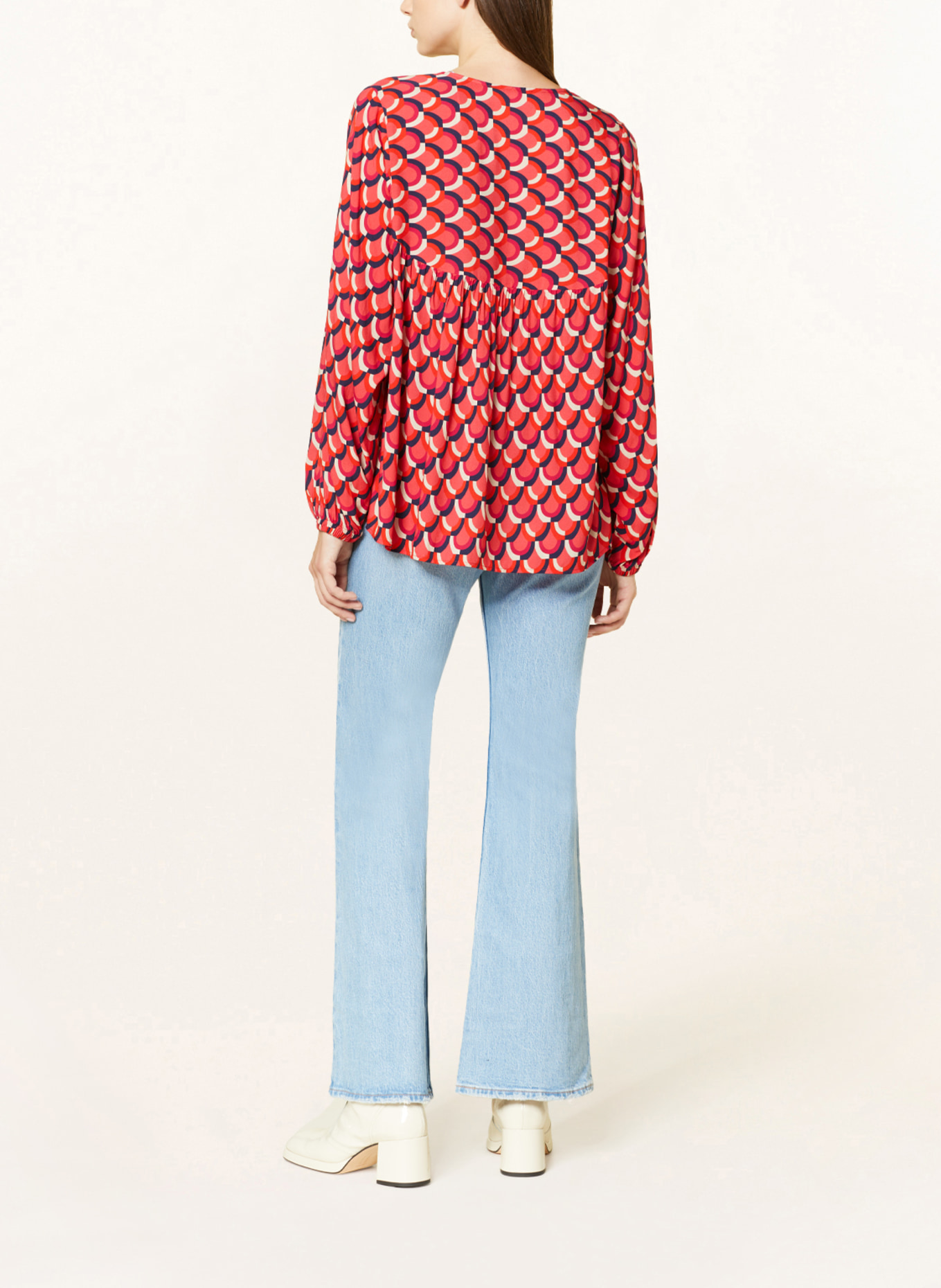Smith & Soul Shirt blouse, Color: RED/ DARK BLUE (Image 3)