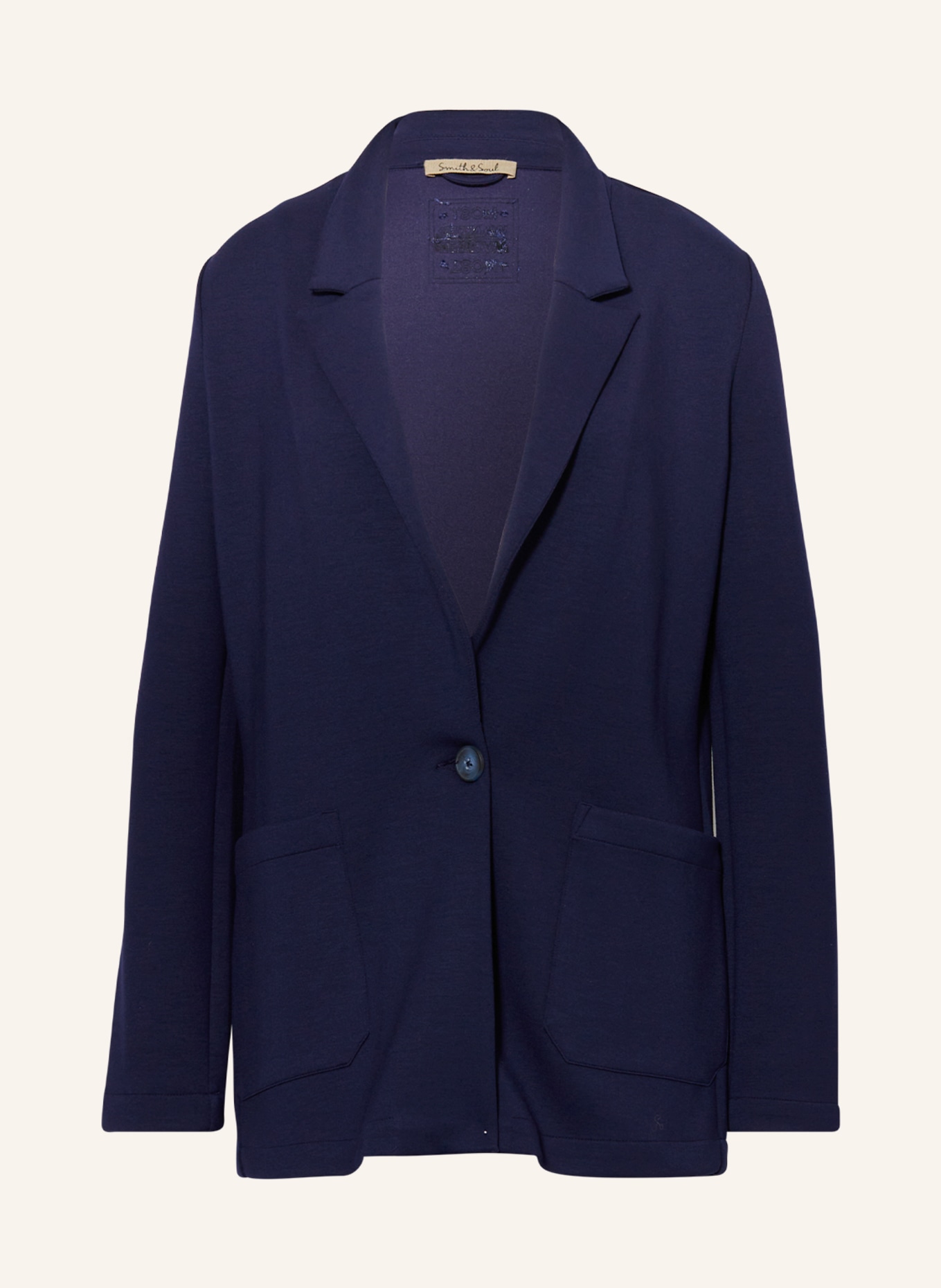 Smith & Soul Jersey blazer, Color: DARK BLUE (Image 1)
