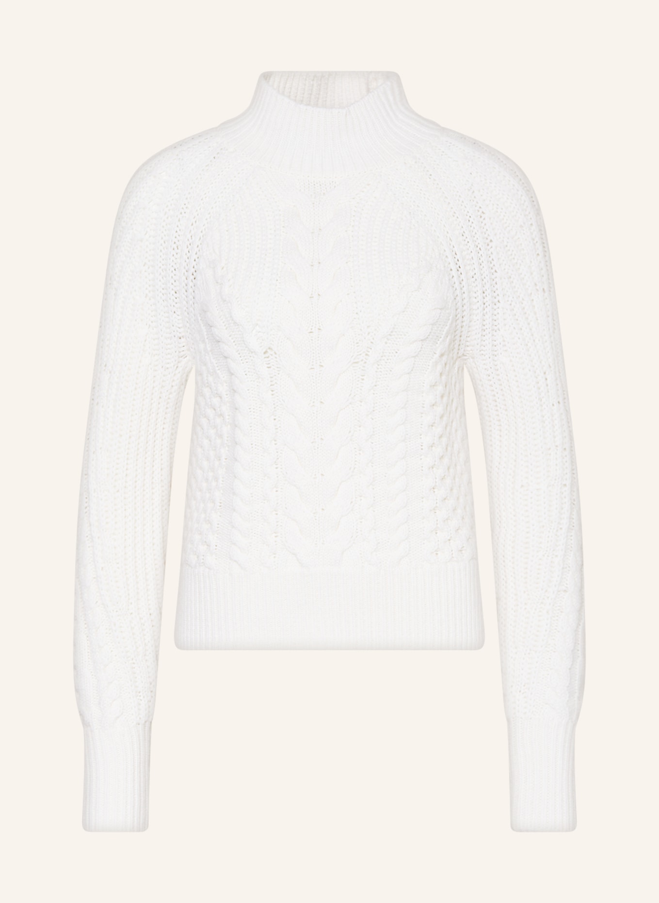 REPEAT Sweter z wełny merino, Kolor: ECRU (Obrazek 1)