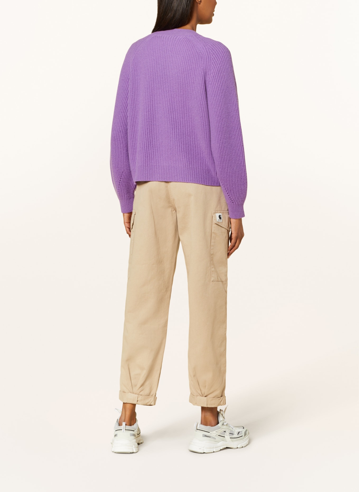 REPEAT Cashmere cardigan, Color: PURPLE (Image 3)
