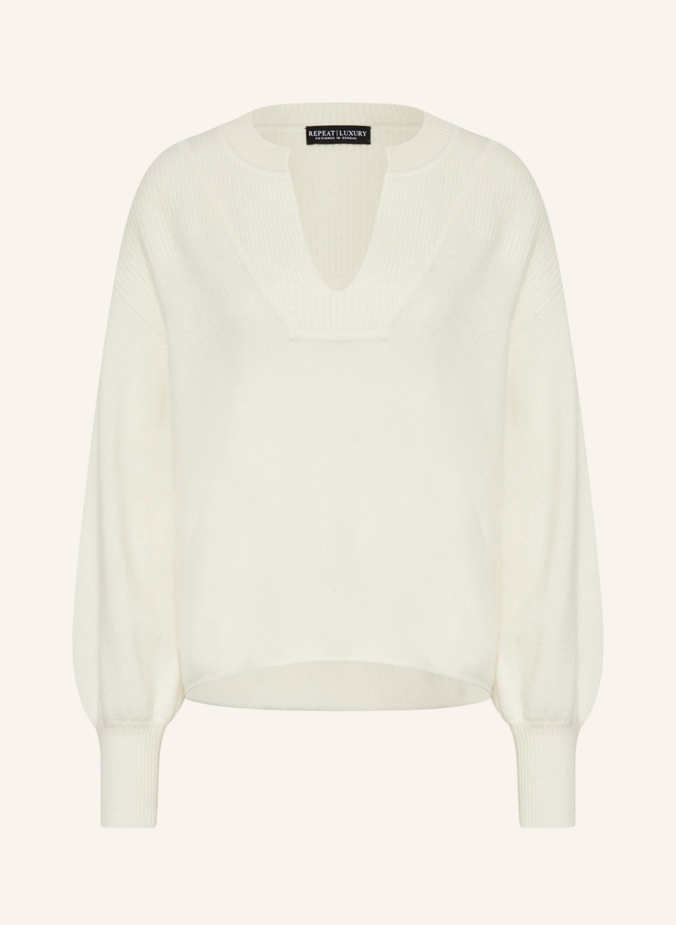 REPEAT Cashmere sweater, Color: ECRU (Image 1)