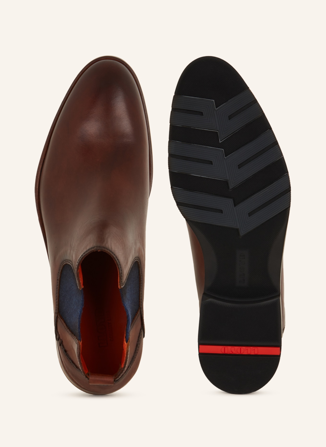 LLOYD Botki chelsea JONAH: BRĄZOWY