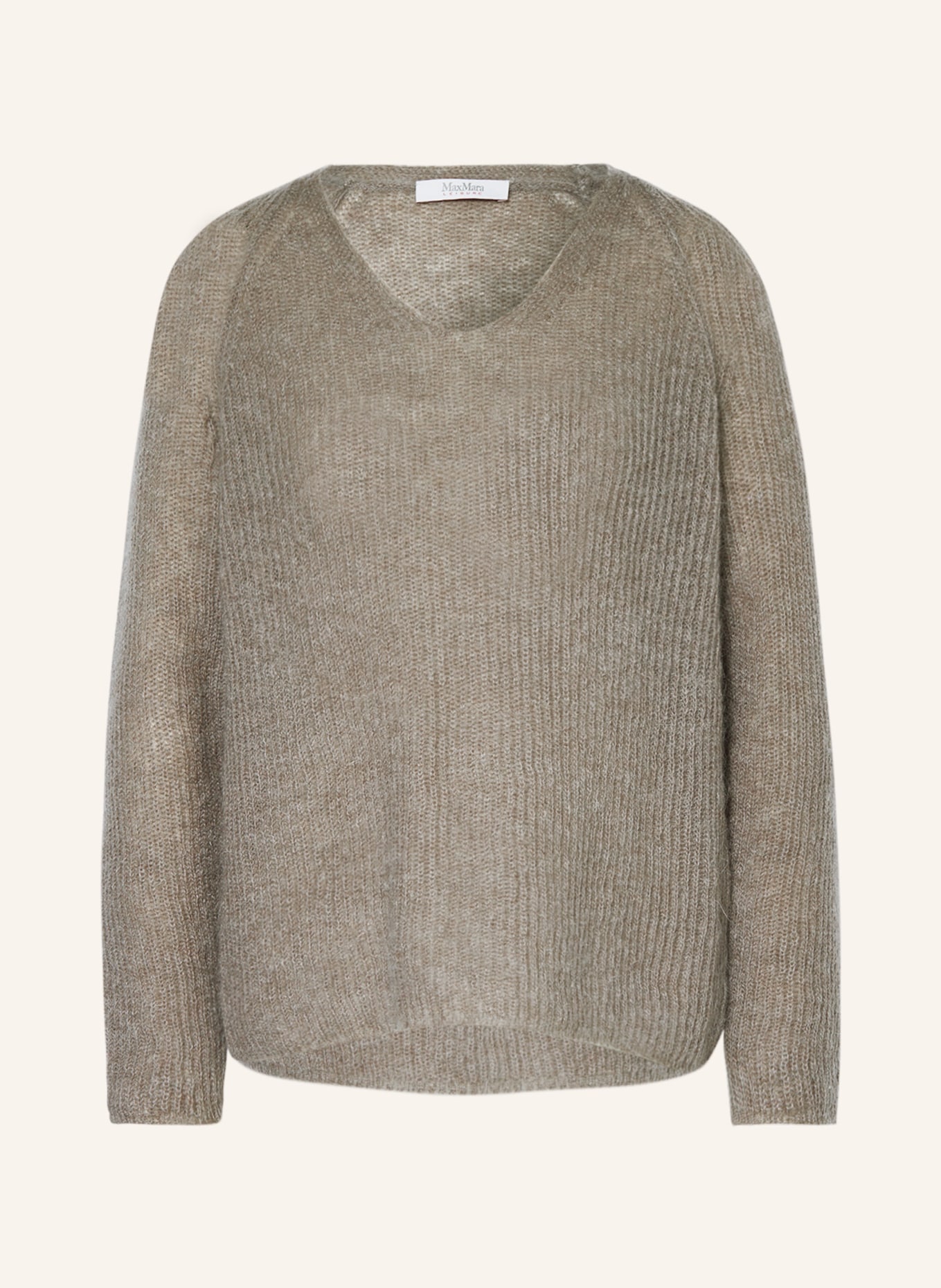MaxMara LEISURE Sweater WASER with mohair, Color: LIGHT GRAY (Image 1)
