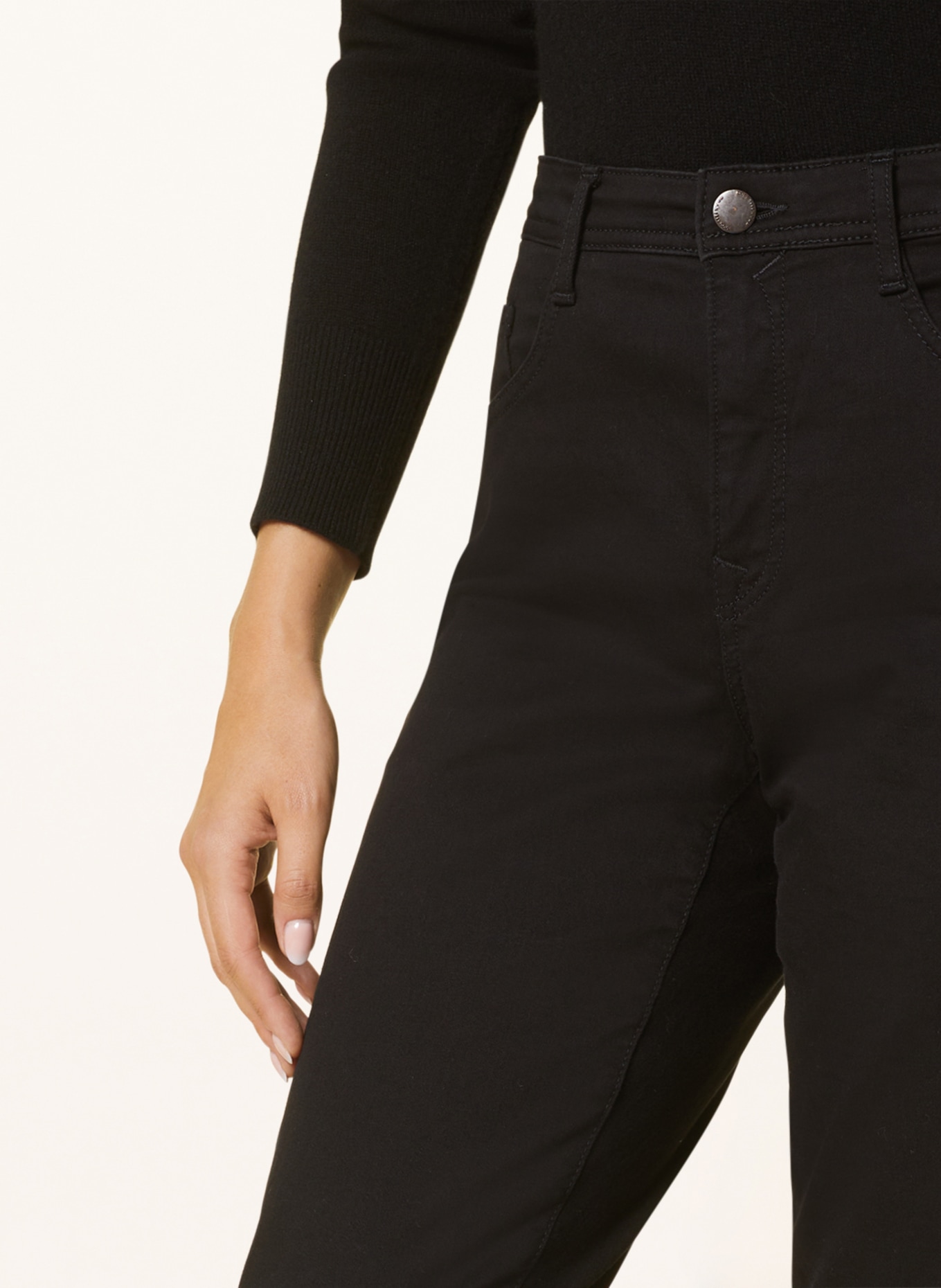BRAX Straight Jeans CAROLA, Farbe: 01 CLEAN PERMA BLACK (Bild 5)