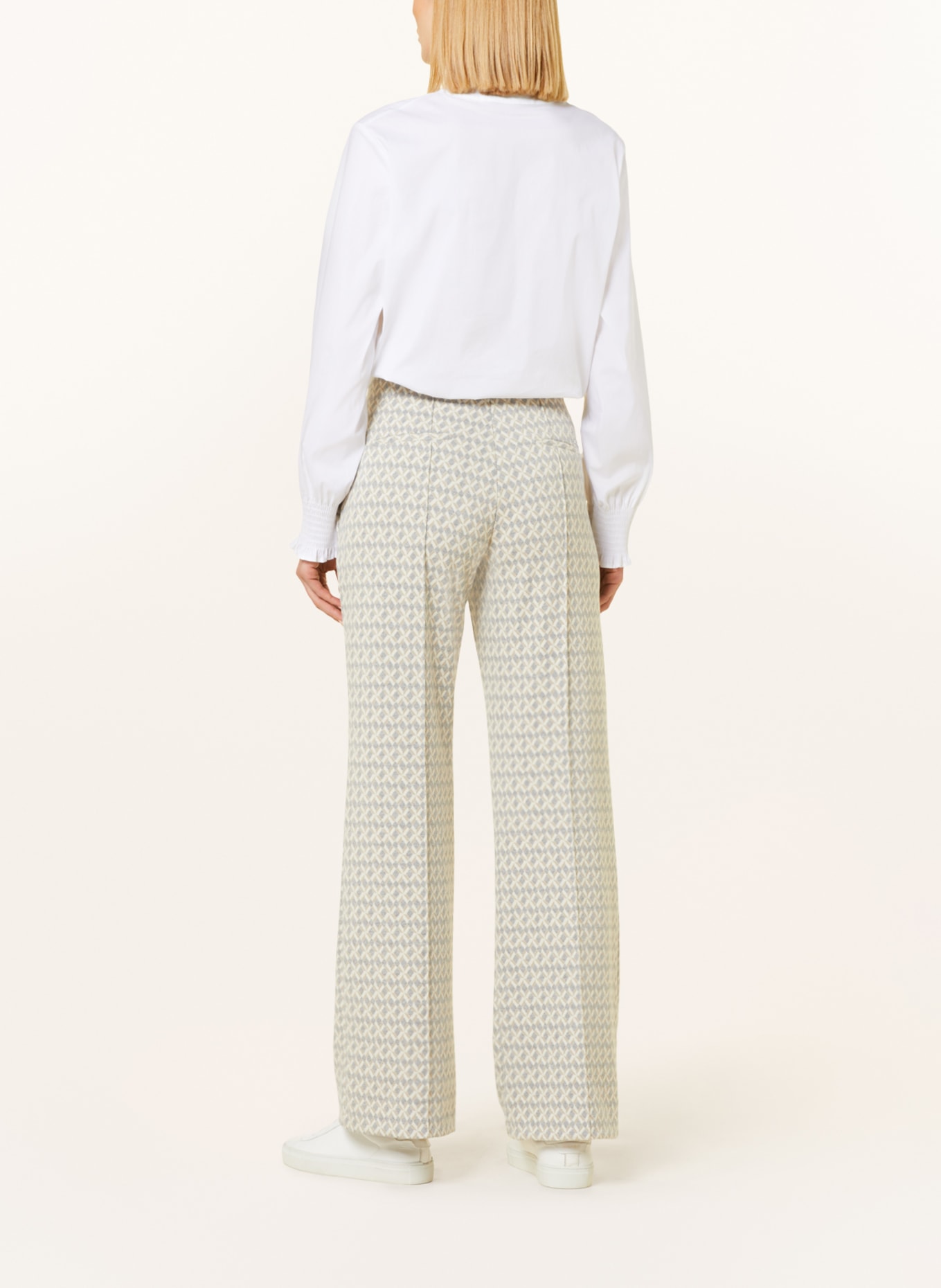 BRAX Wide leg trousers MAINE, Color: CREAM/ GRAY/ TAUPE (Image 3)