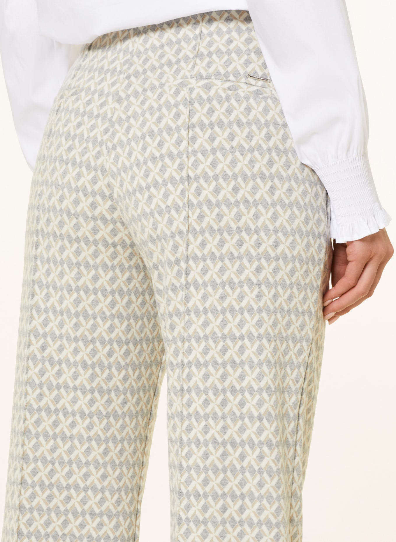 BRAX Wide leg trousers MAINE, Color: CREAM/ GRAY/ TAUPE (Image 5)