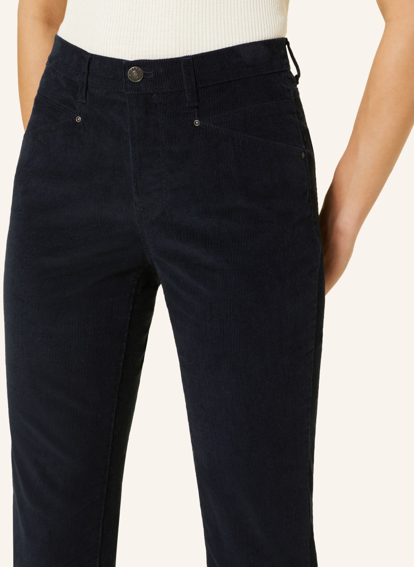 BRAX Corduroy trousers MARY, Color: DARK BLUE (Image 5)