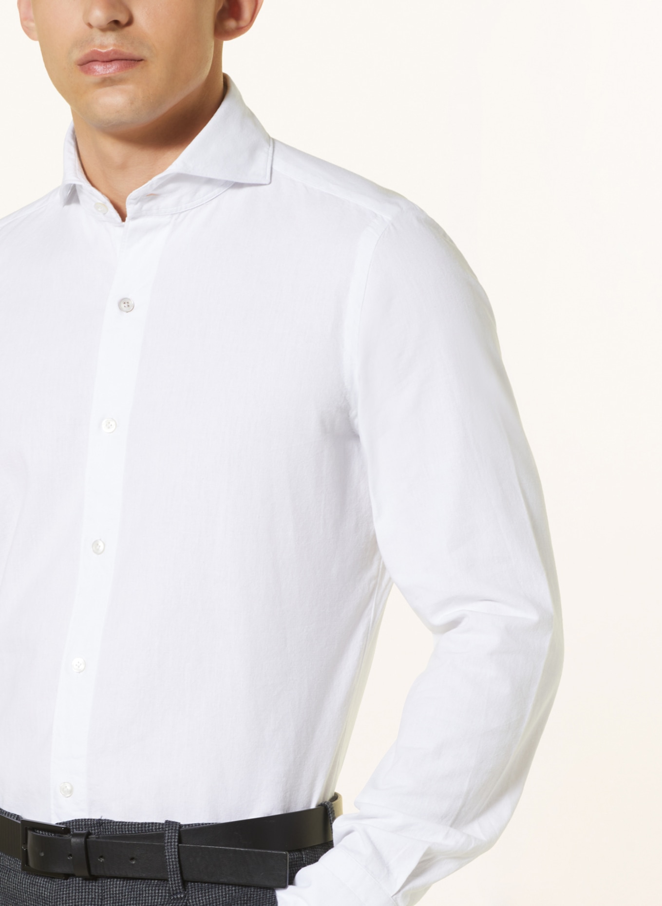 FINAMORE 1925 Oxford shirt TOKYO slim fit, Color: WHITE (Image 4)