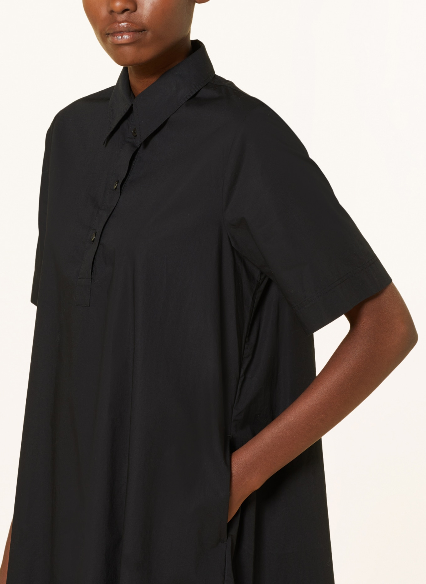 ARMEDANGELS Shirt dress MARILIAA, Color: BLACK (Image 4)