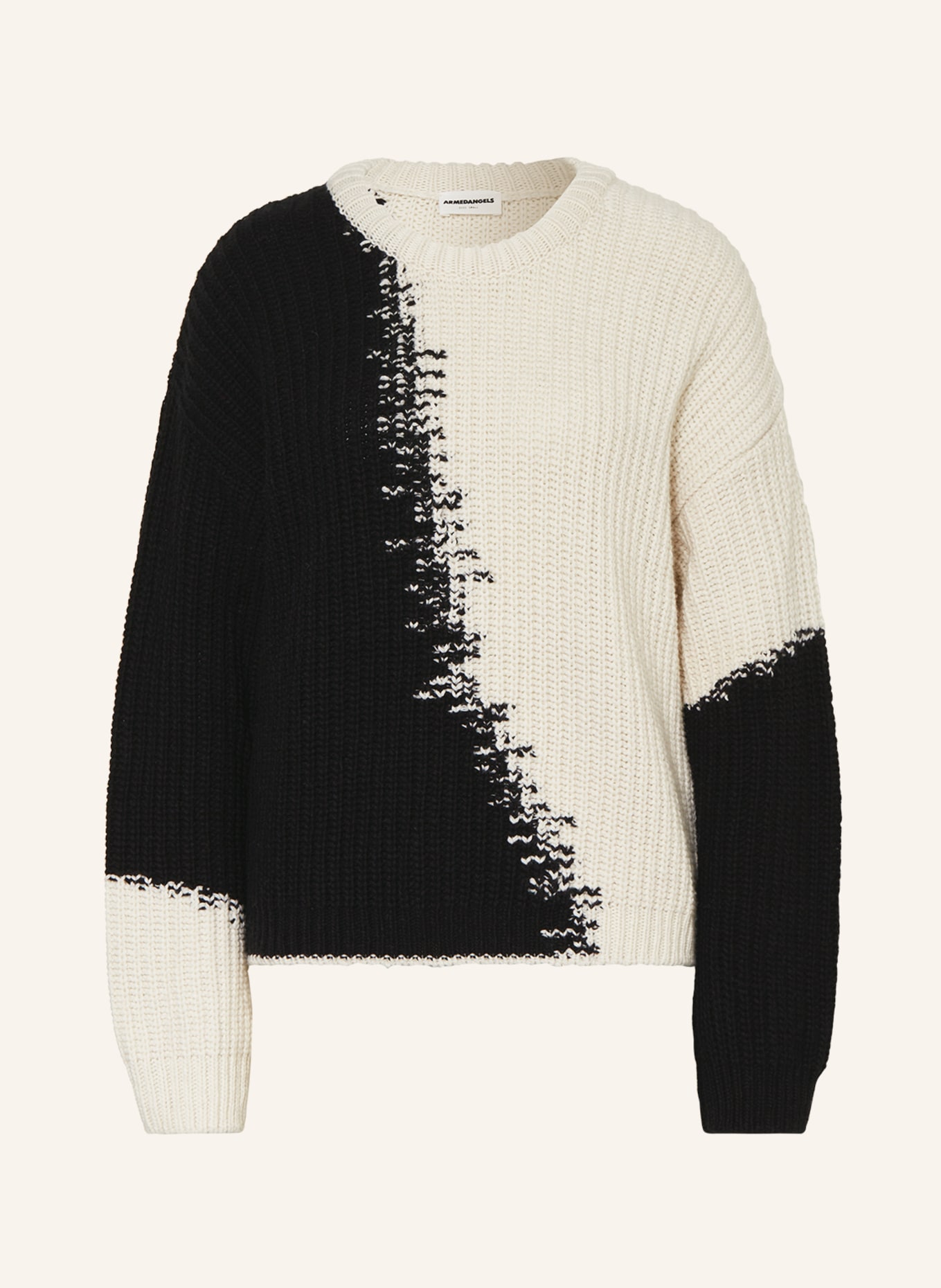 ARMEDANGELS Sweater MIYAAR, Color: BLACK/ WHITE (Image 1)