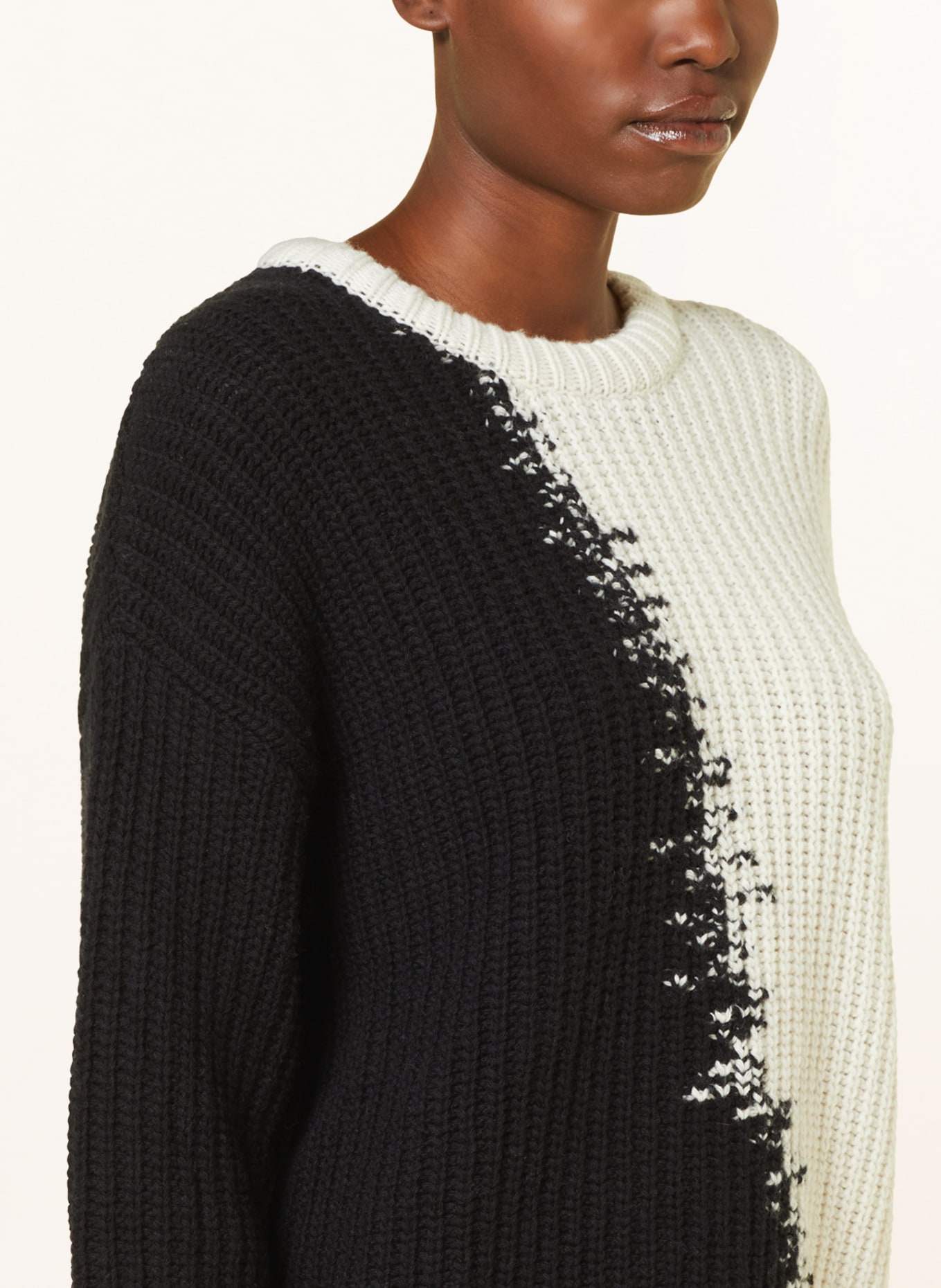 ARMEDANGELS Sweater MIYAAR, Color: BLACK/ WHITE (Image 4)