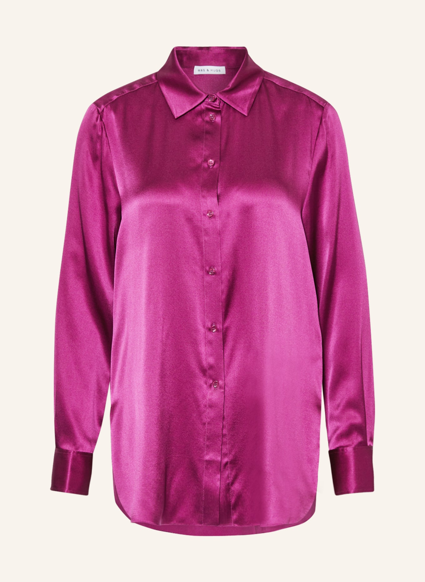 MRS & HUGS Hemdbluse aus Seide, Farbe: FUCHSIA (Bild 1)