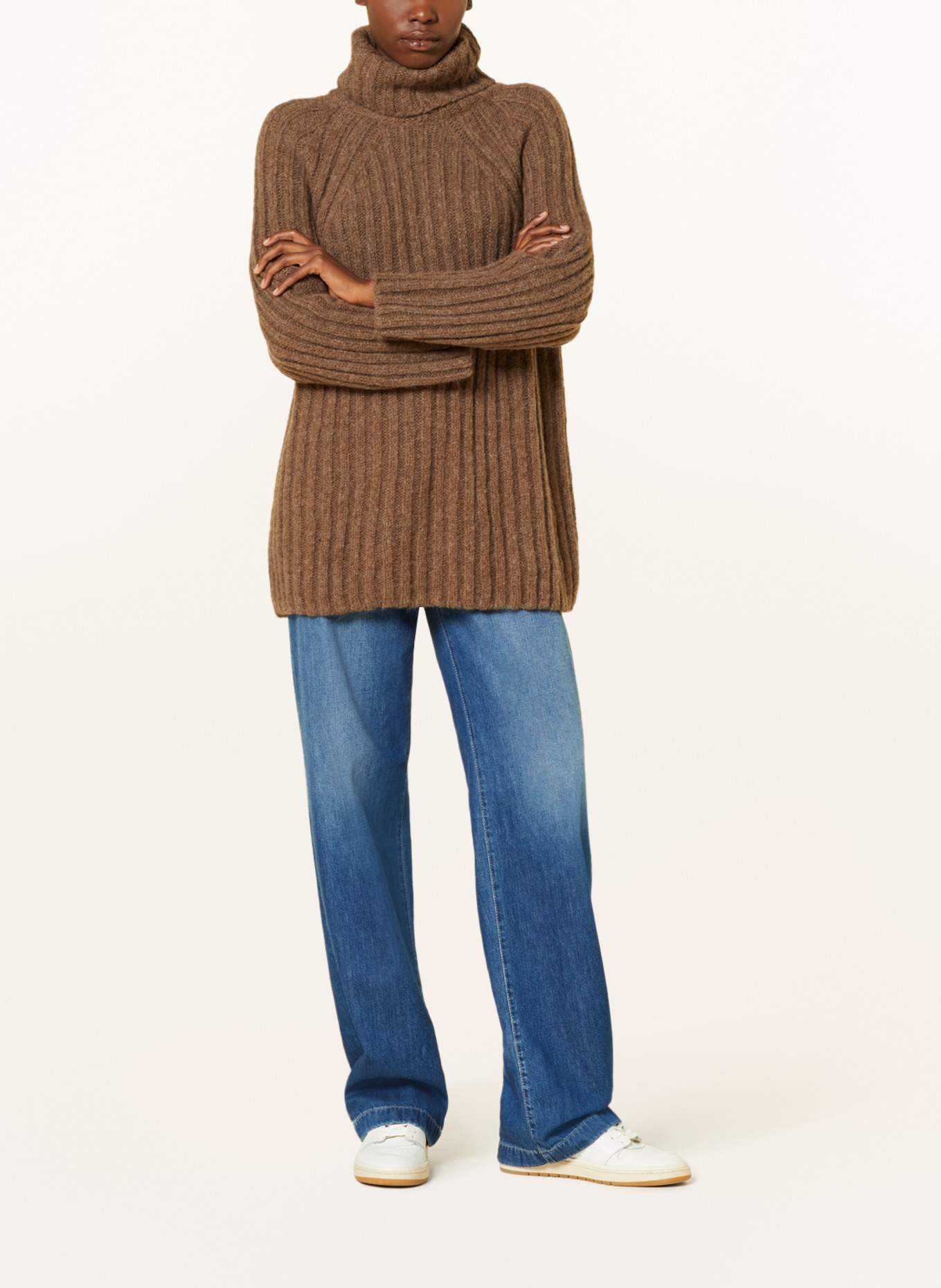 ARMEDANGELS Turtleneck sweater LANESSAA, Color: BROWN (Image 2)