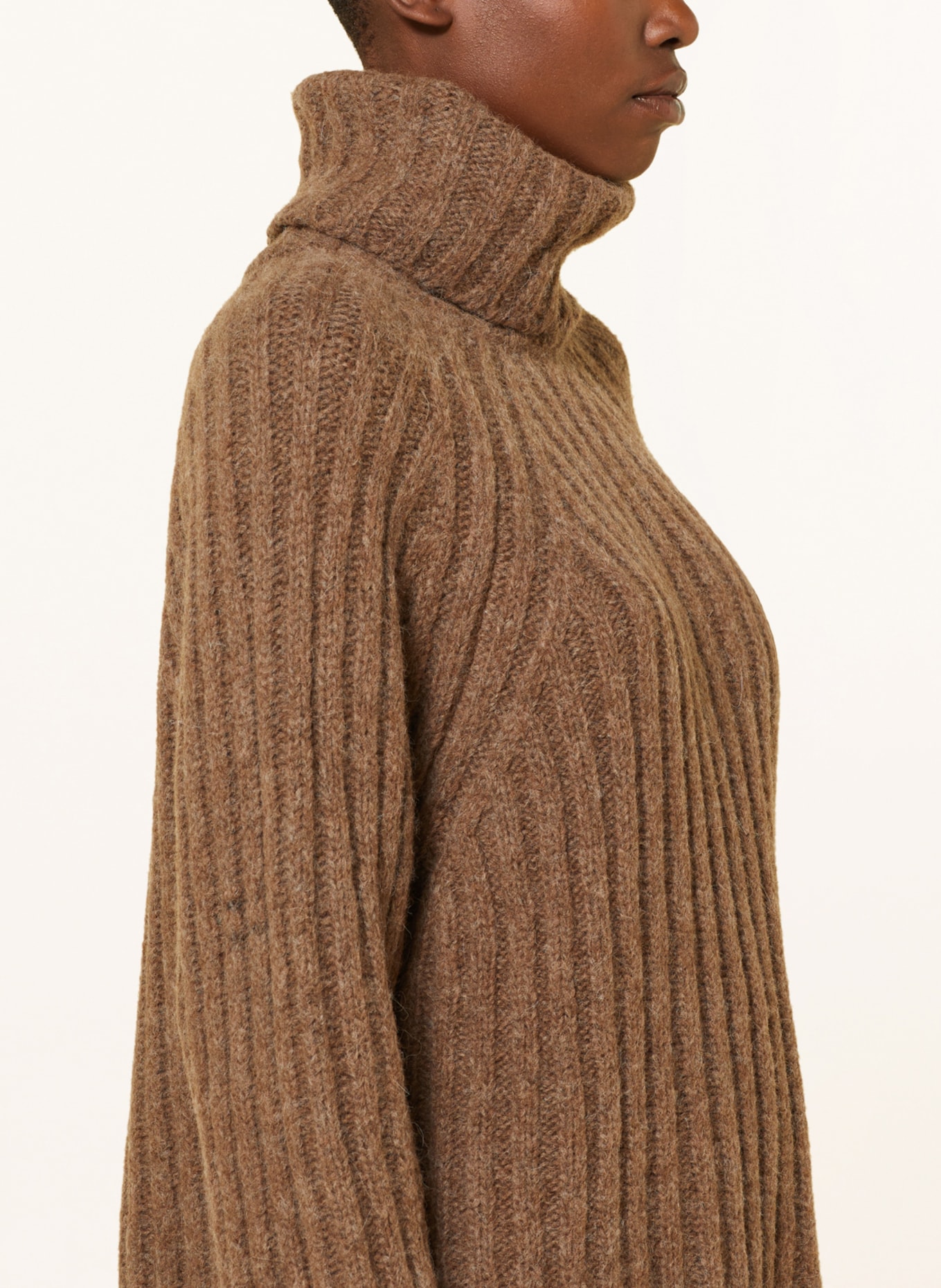 ARMEDANGELS Turtleneck sweater LANESSAA, Color: BROWN (Image 4)