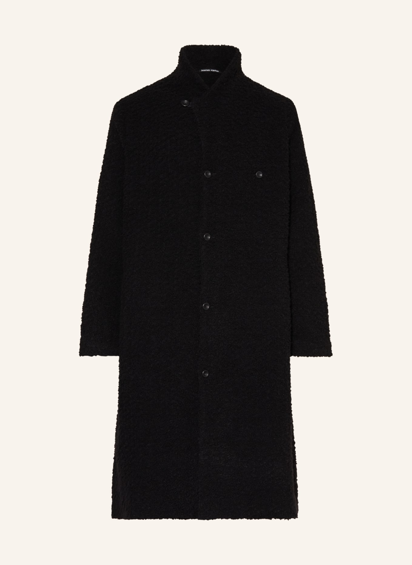 hannes roether Teddy coat TAR33ZAN, Color: BLACK (Image 1)