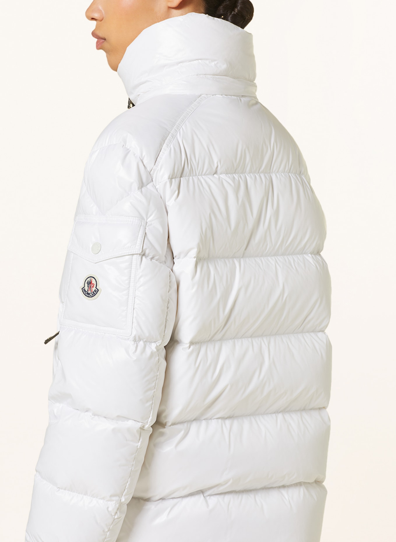 MONCLER Down jacket MAIRE with removable hood, Color: WHITE (Image 6)