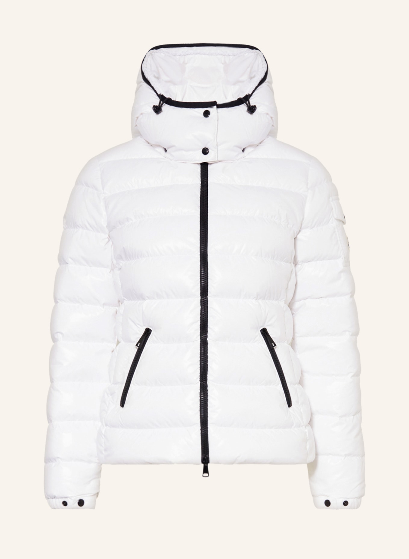 MONCLER Down jacket BADY with removable hood, Color: WHITE (Image 1)