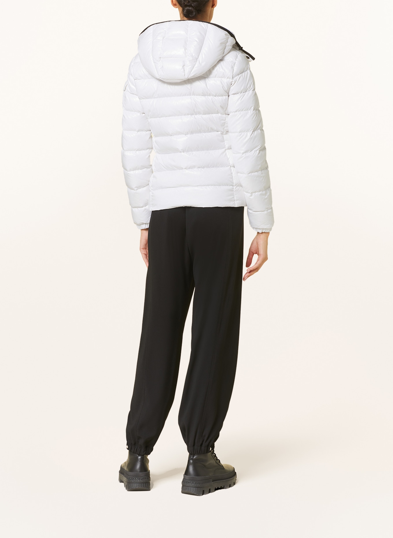 MONCLER Down jacket BADY with removable hood, Color: WHITE (Image 3)