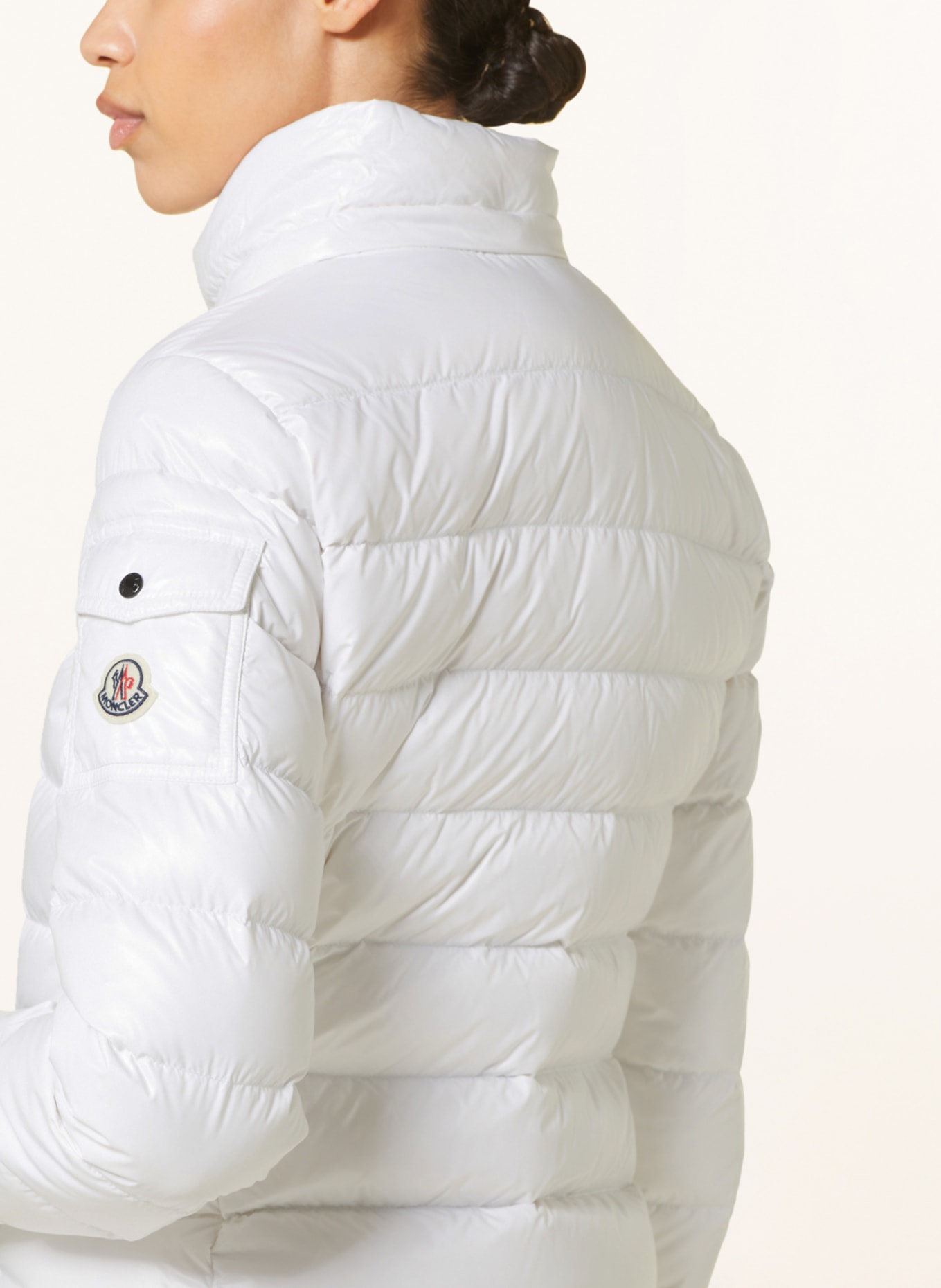 MONCLER Down jacket BADY with removable hood, Color: WHITE (Image 6)