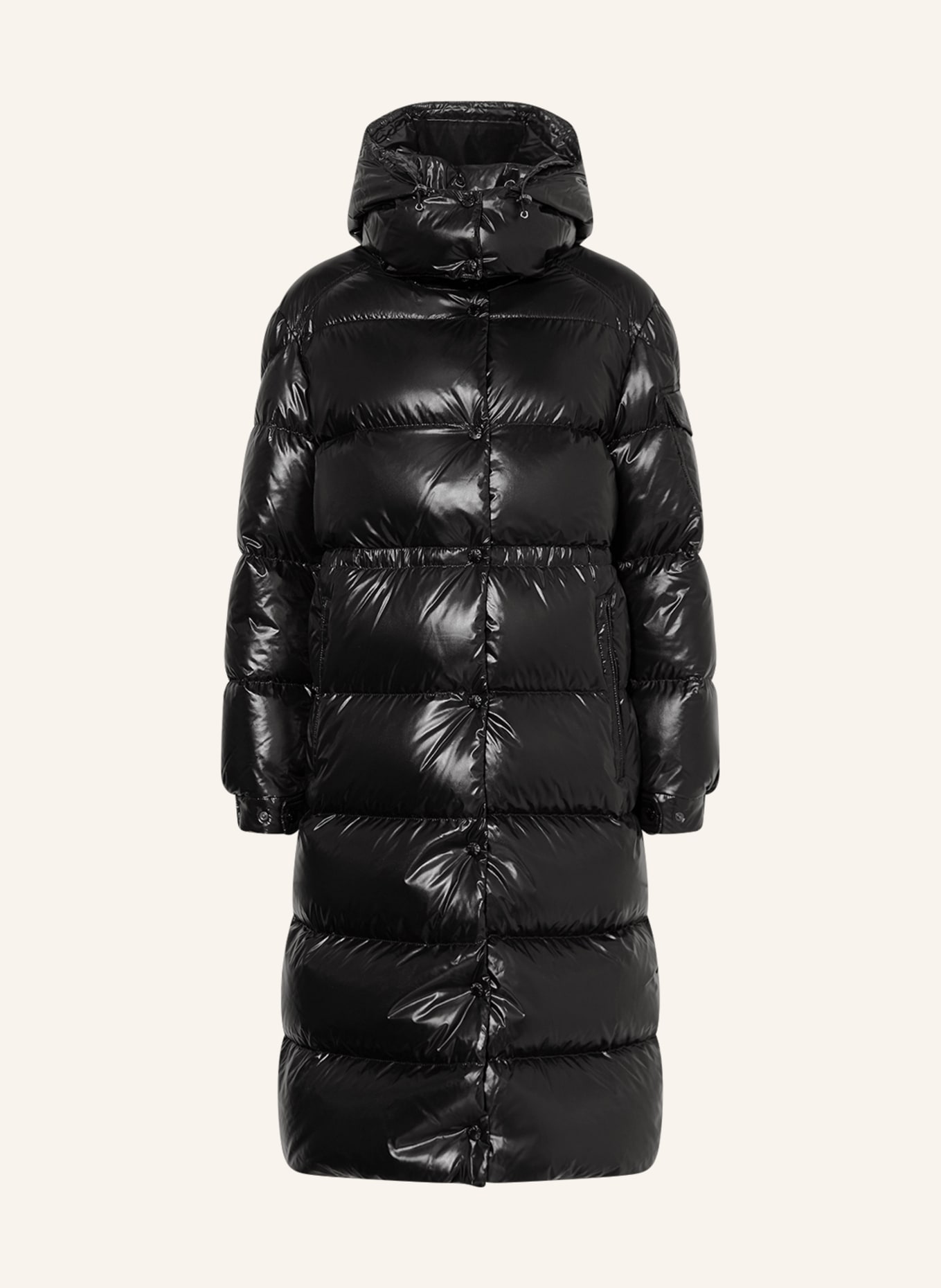 MONCLER Down coat CAVETTAZ with removable hood, Color: BLACK (Image 1)