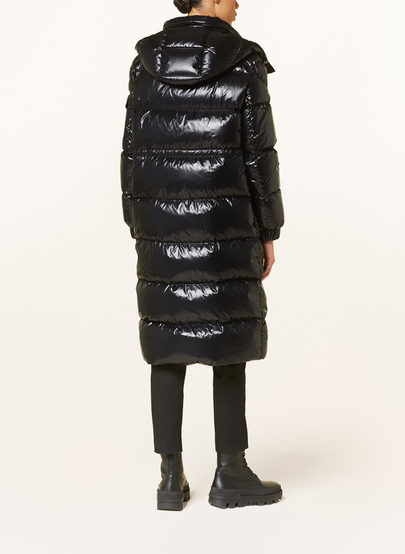 MONCLER Down coat CAVETTAZ with removable hood, Color: BLACK (Image 3)