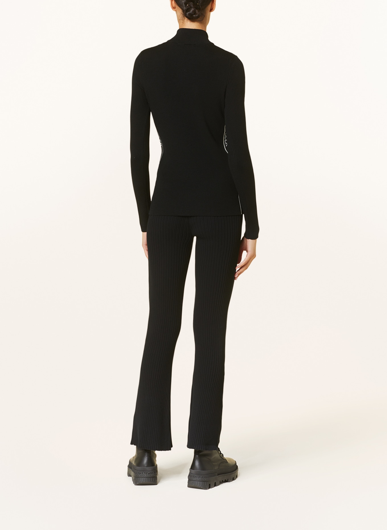MONCLER Knit trousers, Color: BLACK (Image 3)