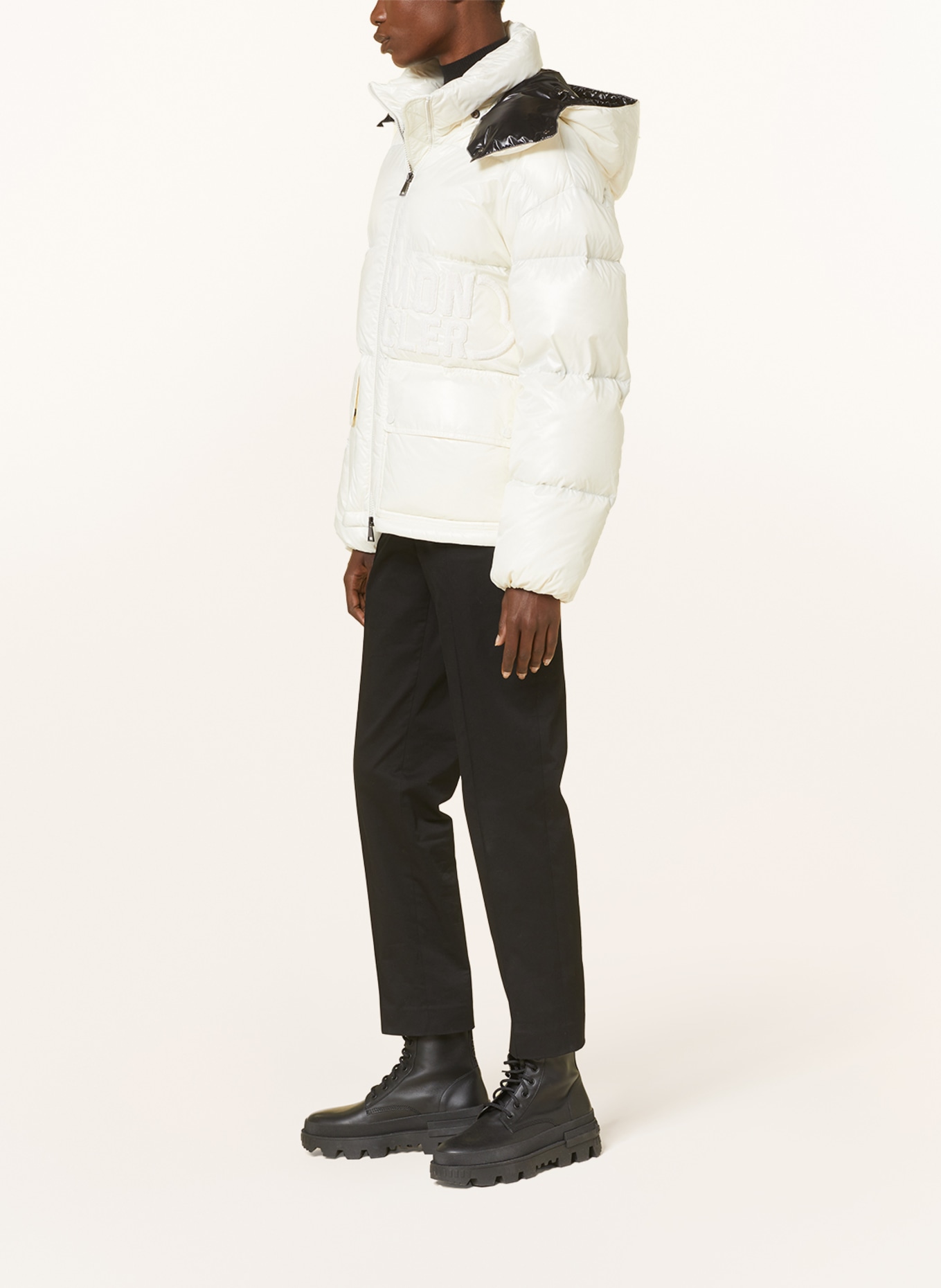 MONCLER Down jacket ABBAYE, Color: WHITE (Image 4)