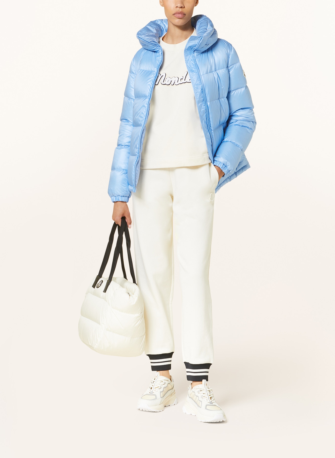 MONCLER Down jacket DOURO: LIGHT BLUE