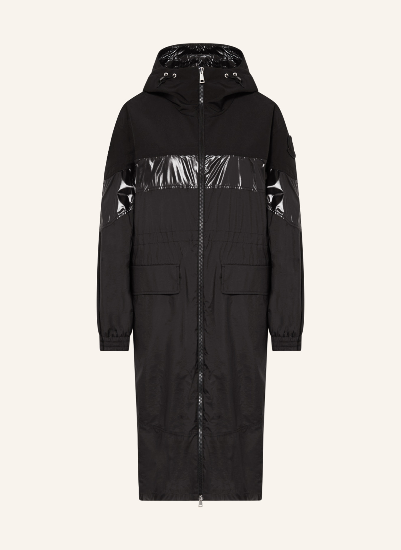 MONCLER Parka ELORN, Kolor: CZARNY (Obrazek 1)