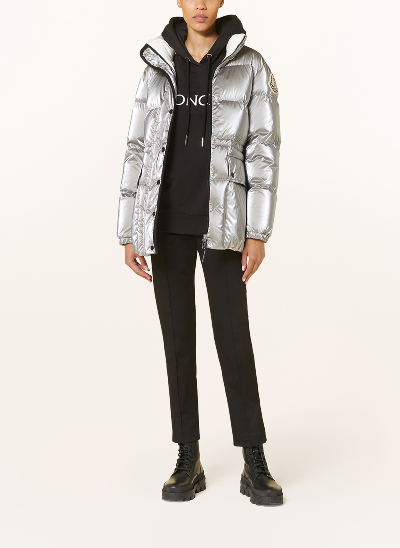 MONCLER Down jacket HERAULT, Color: SILVER (Image 2)