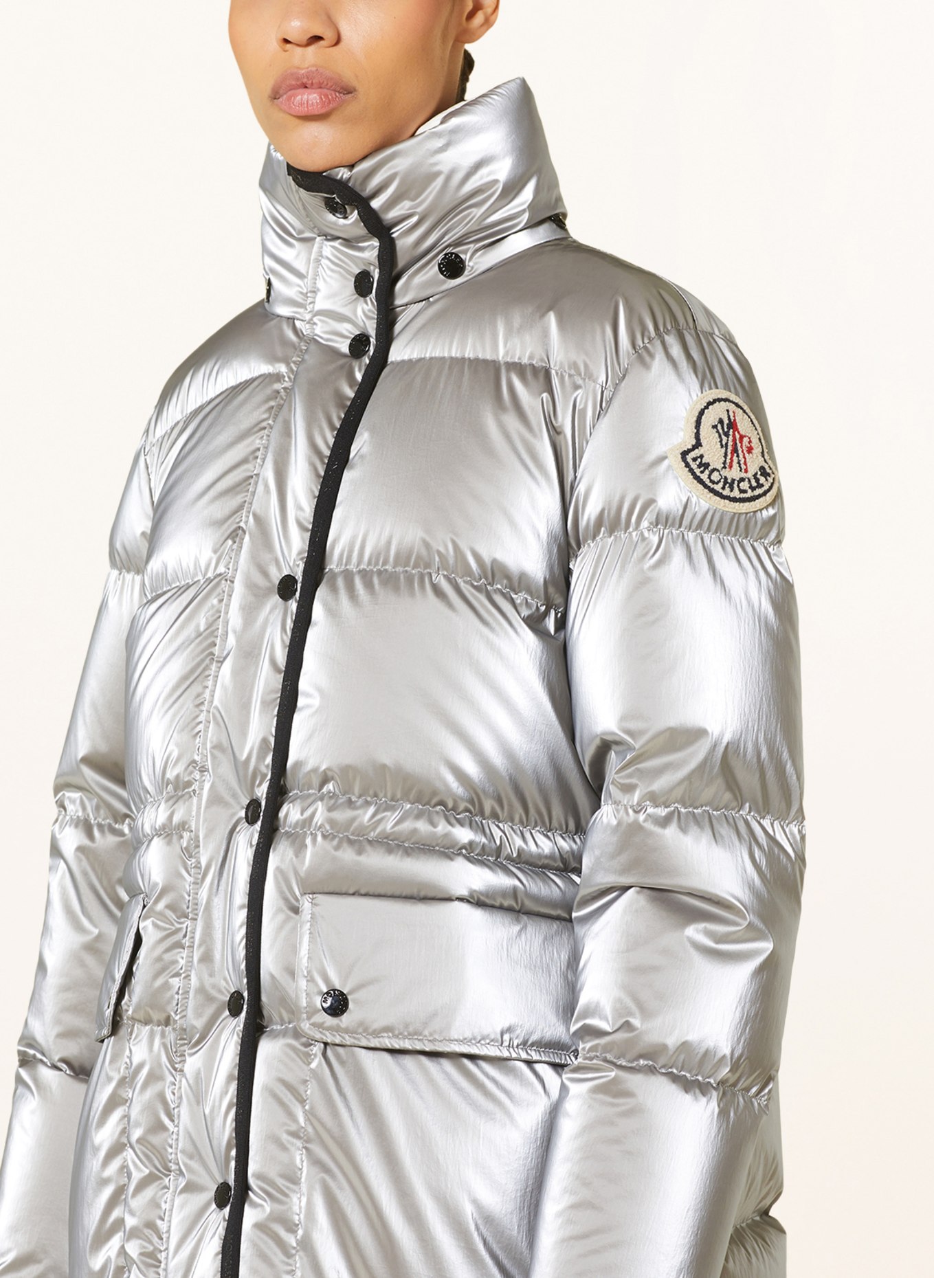 MONCLER Down jacket HERAULT, Color: SILVER (Image 4)