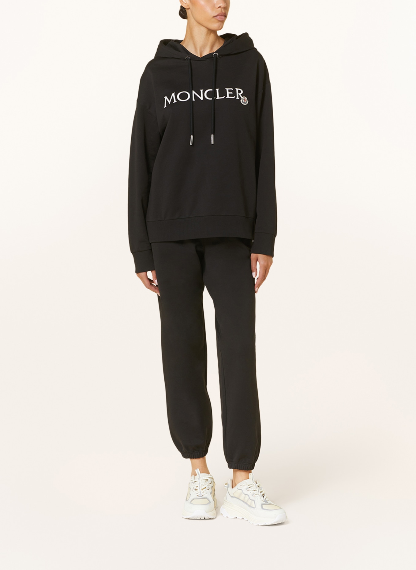 MONCLER Hoodie, Color: BLACK/ WHITE (Image 2)