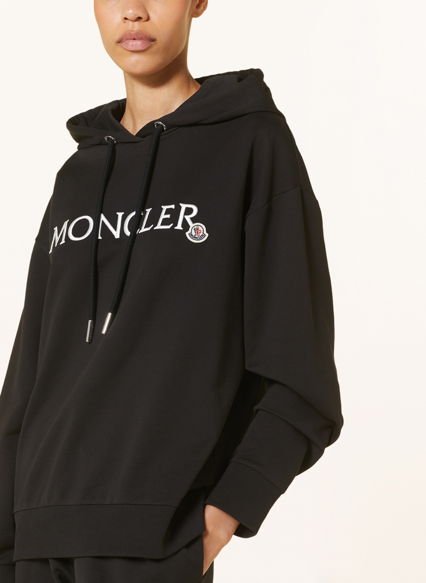 MONCLER Hoodie, Color: BLACK/ WHITE (Image 5)