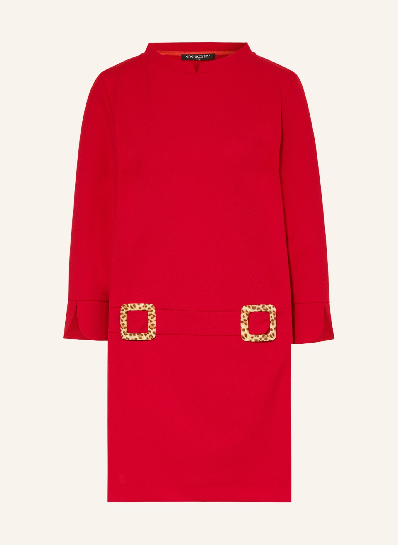 Ana Alcazar Dress, Color: RED (Image 1)