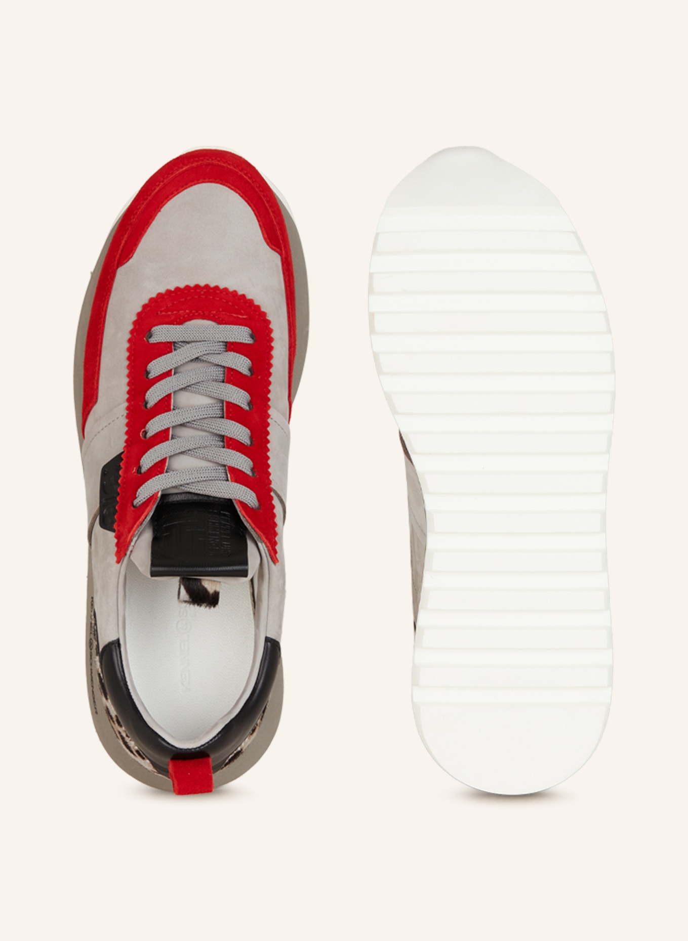 KENNEL & SCHMENGER Sneaker TONIC, Farbe: GRAU/ ROT/ SCHWARZ (Bild 5)