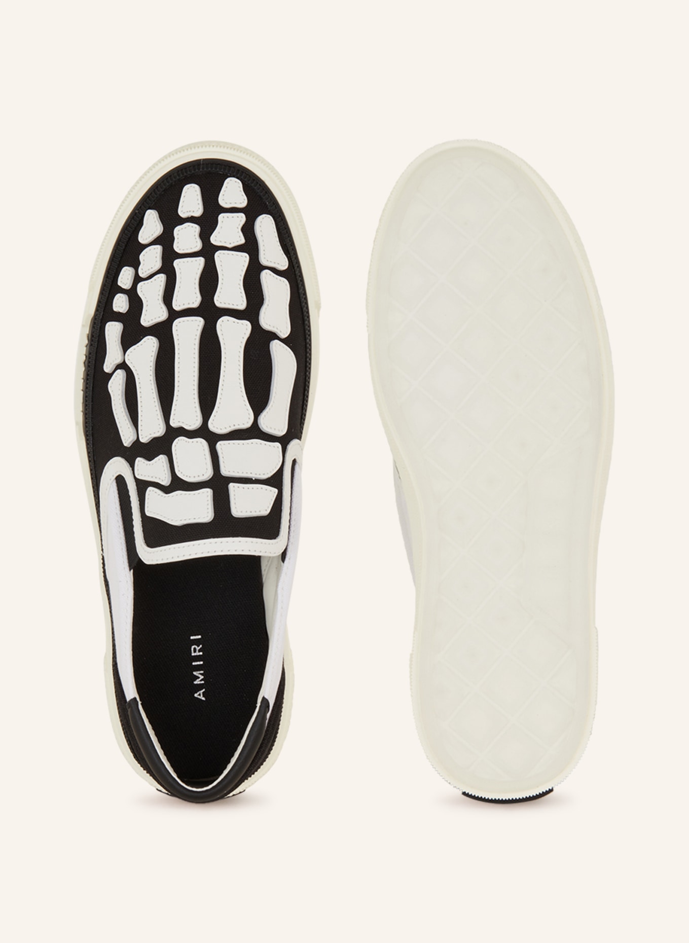 AMIRI Slip-on sneakers SKELETON, Color: WHITE/ BLACK (Image 5)