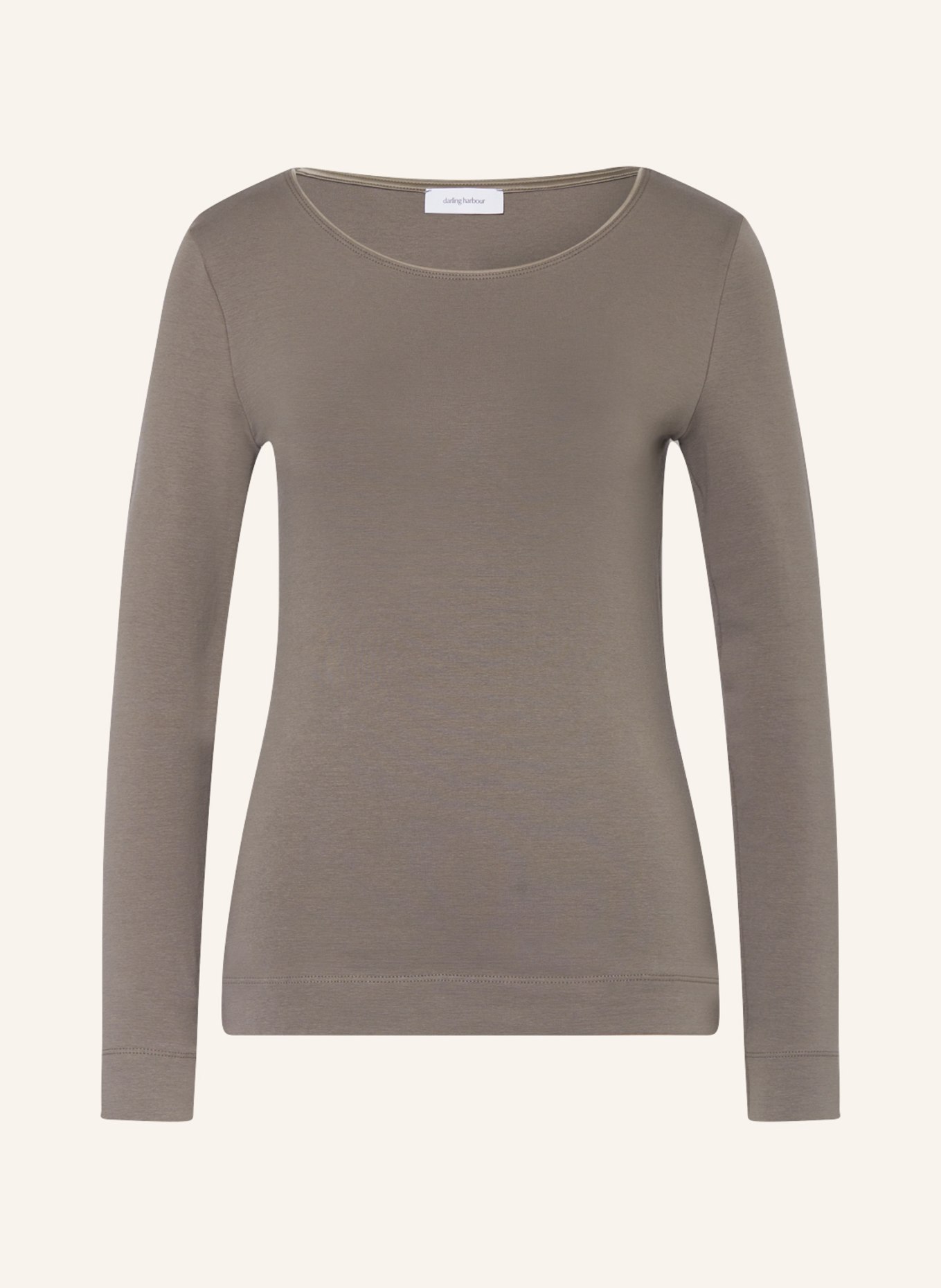 darling harbour Long sleeve shirt, Color: TAUPE (Image 1)