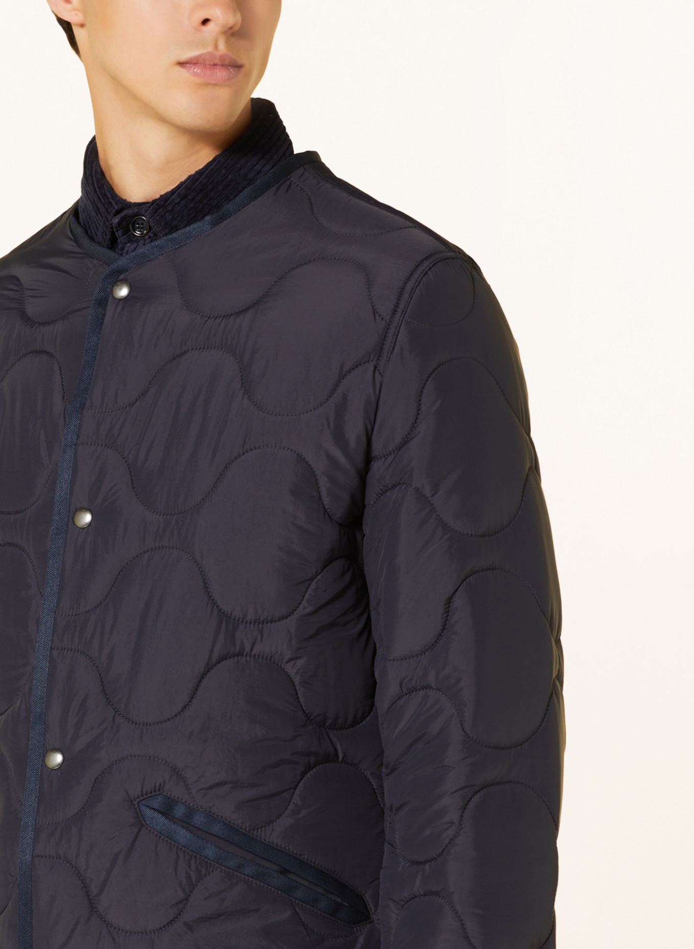 PAUL Quilted coat: DARK BLUE