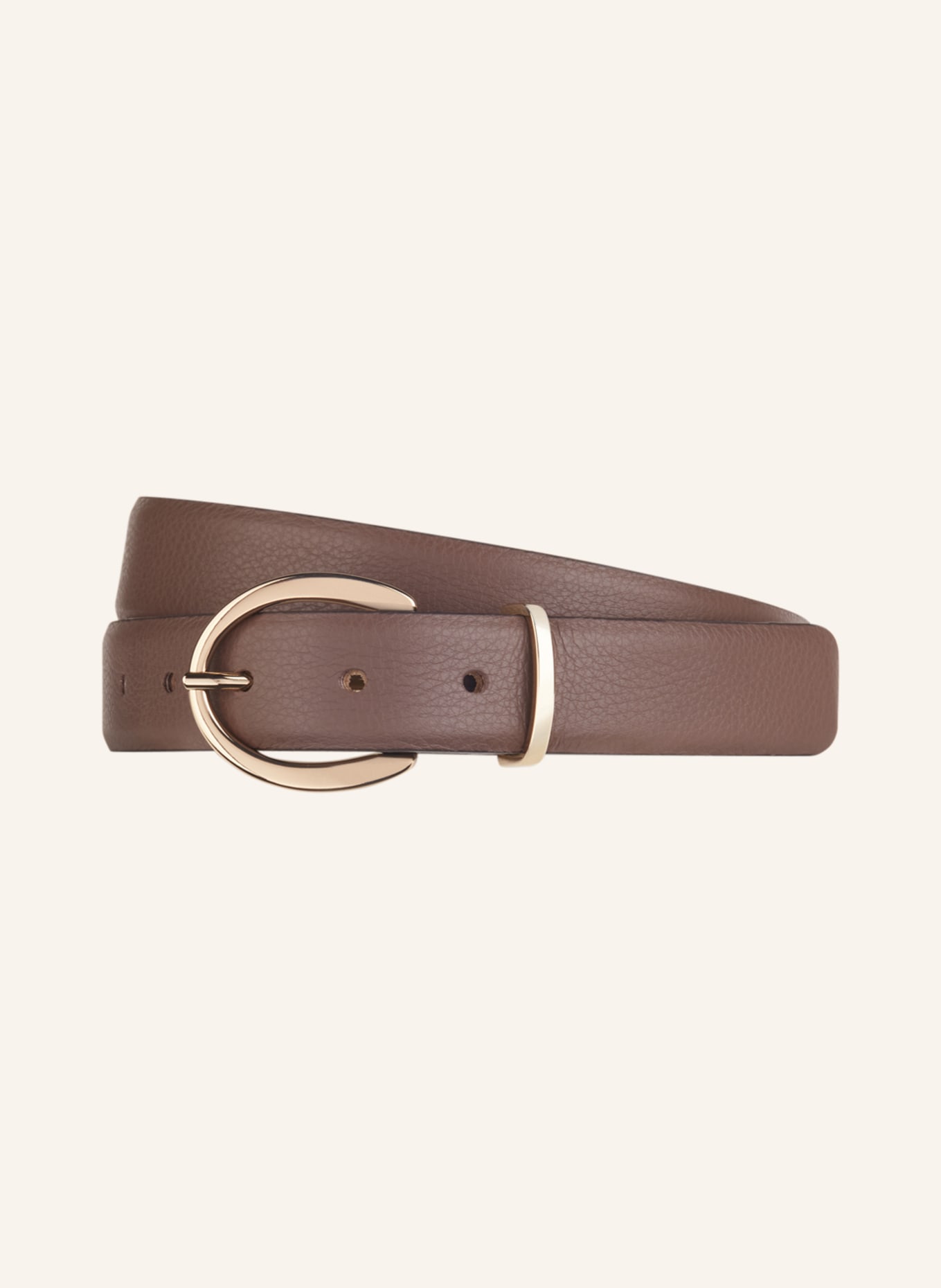 abro Leather belt, Color: BROWN (Image 1)