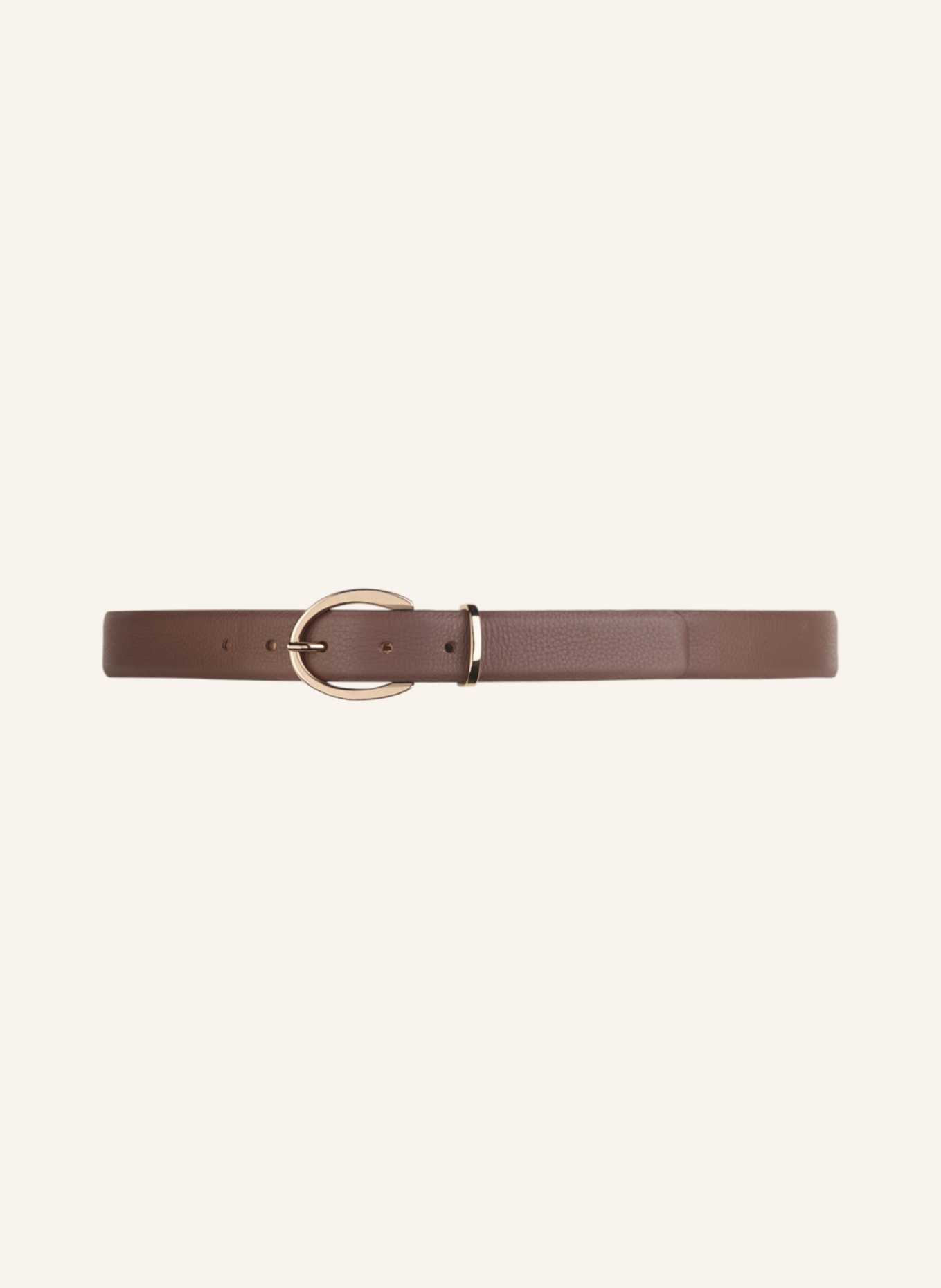 abro Leather belt, Color: BROWN (Image 2)