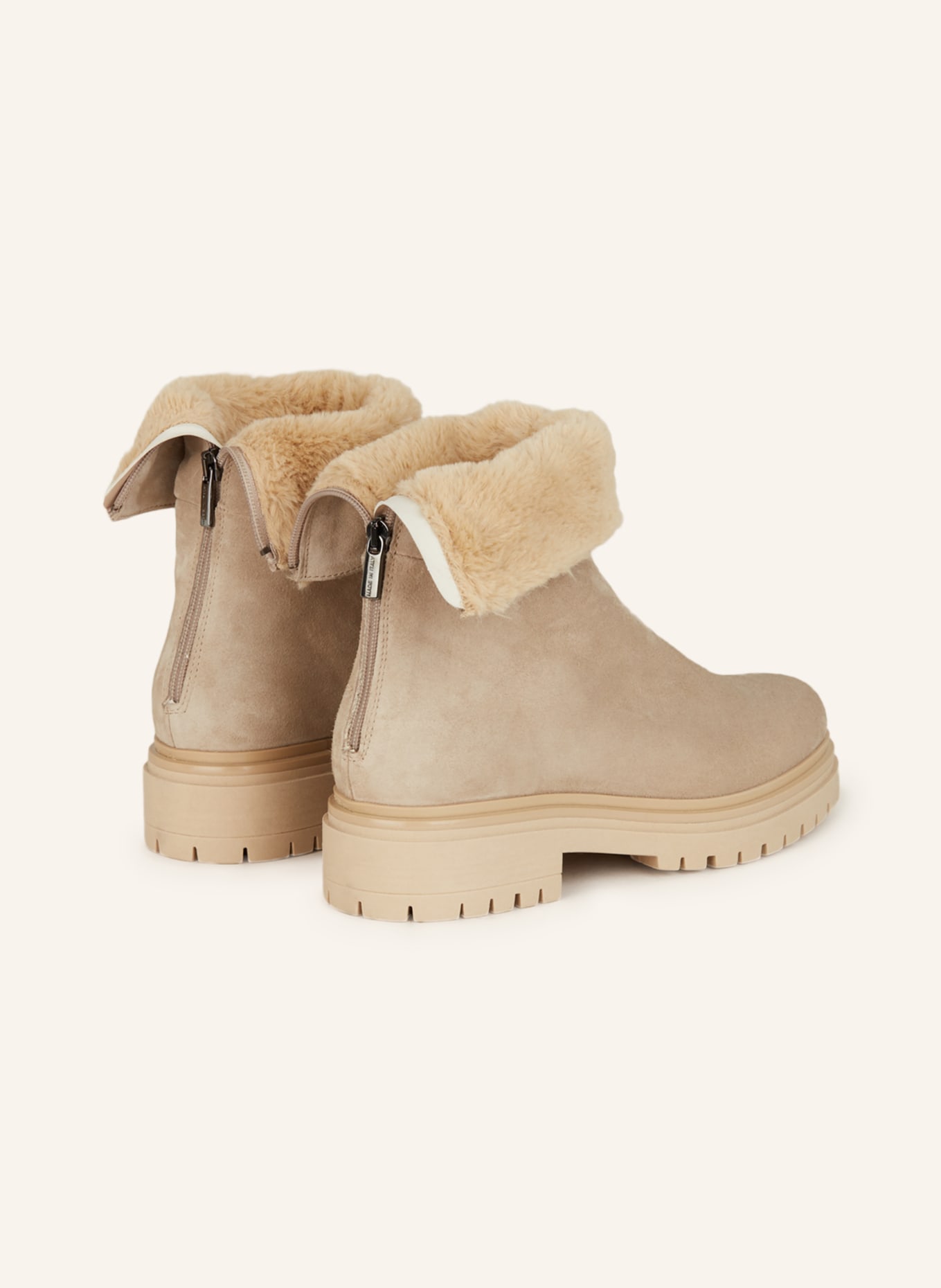 darling harbour Platform boots, Color: BEIGE (Image 2)