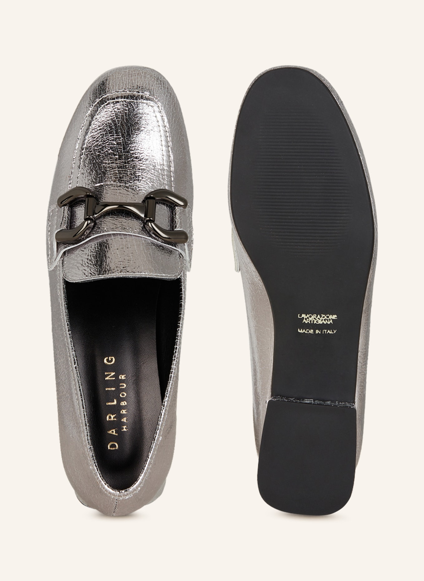 darling harbour Loafers, Color: SILVER (Image 5)
