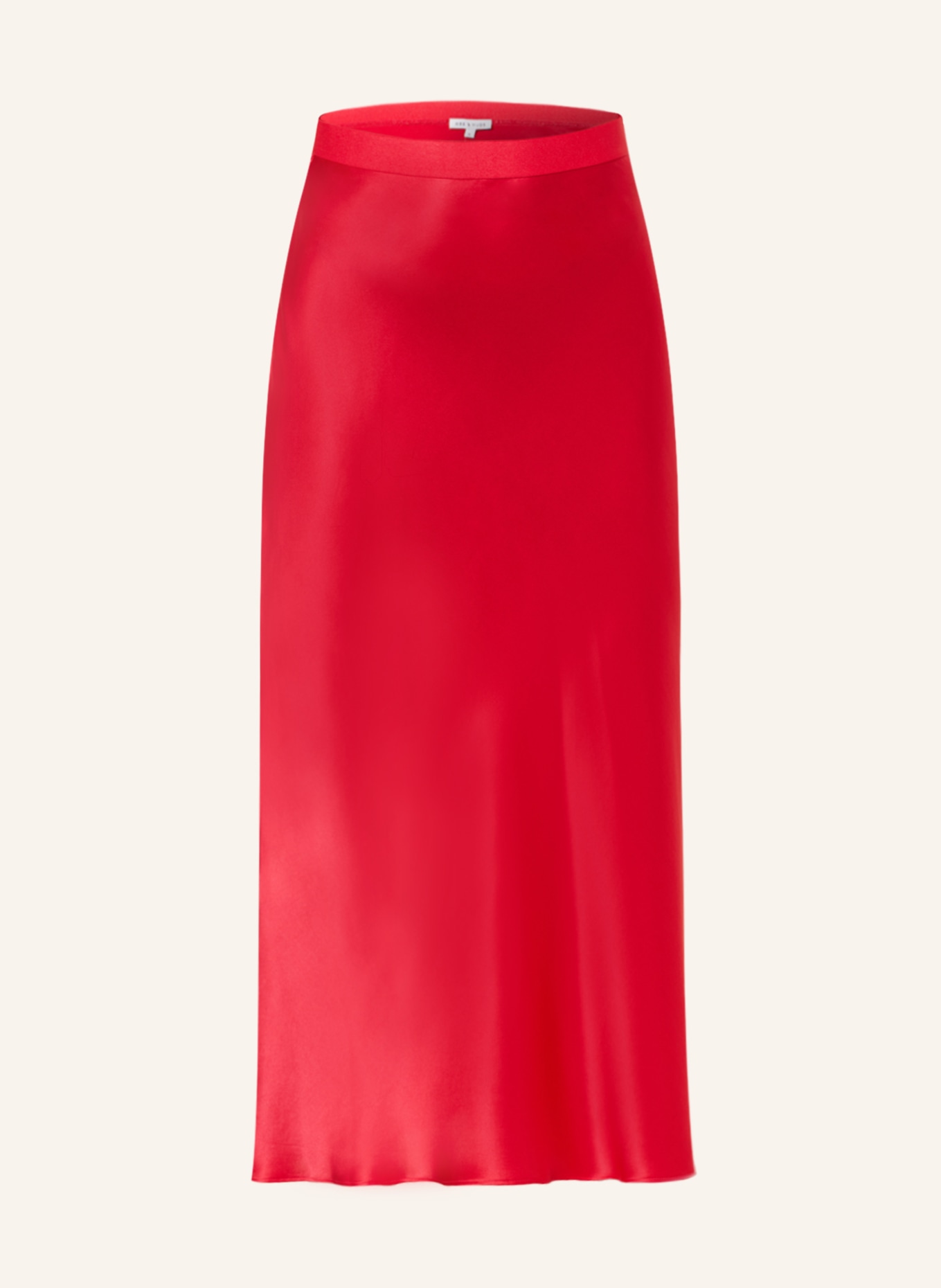 MRS & HUGS Silk skirt, Color: RED (Image 1)