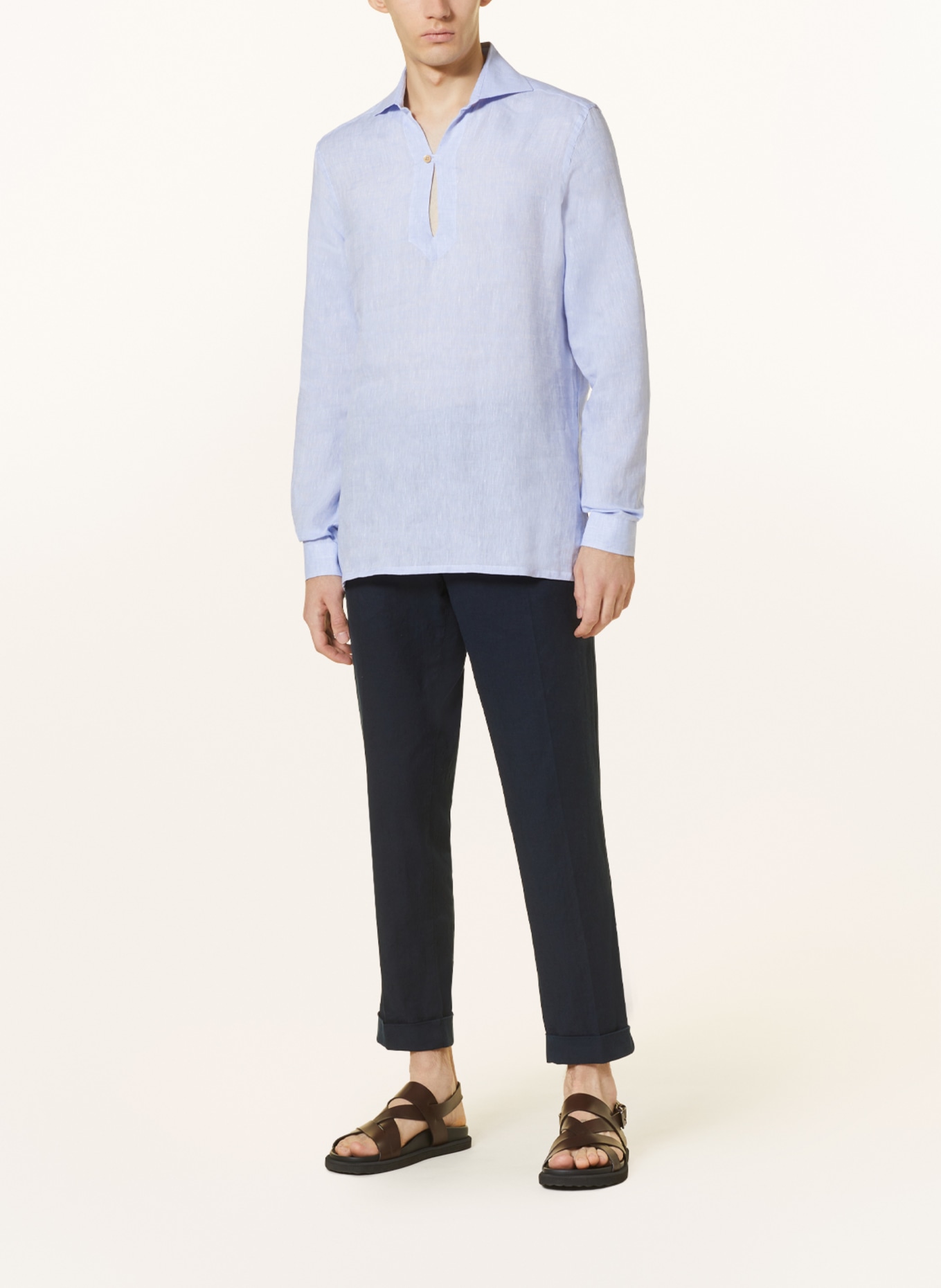 RIPA RIPA Linen shirt regular fit, Color: LIGHT BLUE (Image 2)