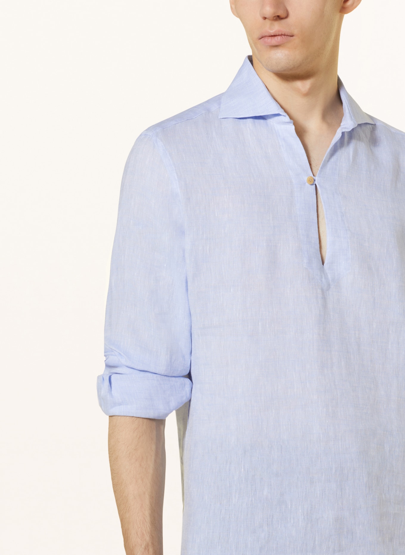 RIPA RIPA Linen shirt regular fit, Color: LIGHT BLUE (Image 4)