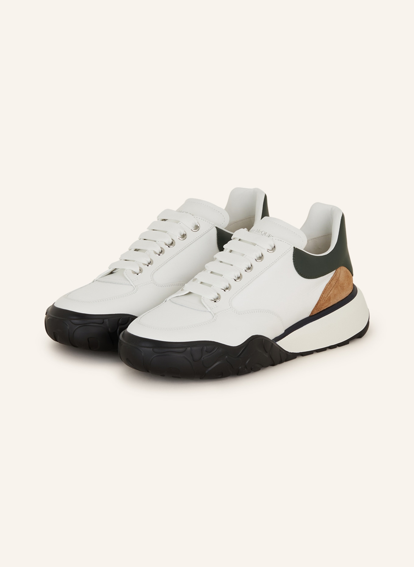 Alexander McQUEEN Sneakers, Color: WHITE/ KHAKI (Image 1)