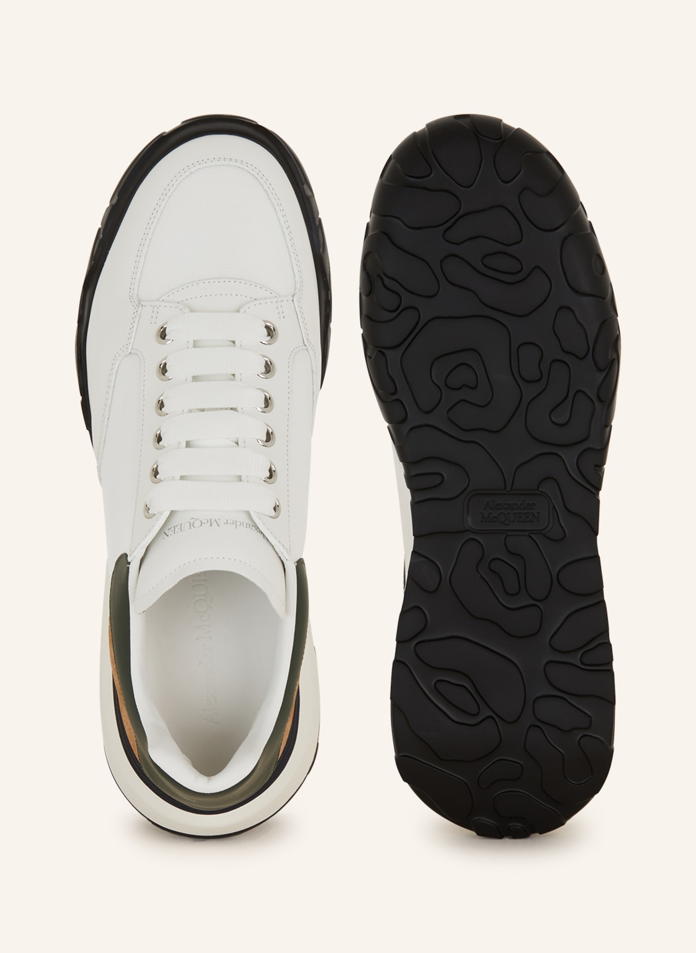 Alexander McQUEEN Sneakers, Color: WHITE/ KHAKI (Image 5)