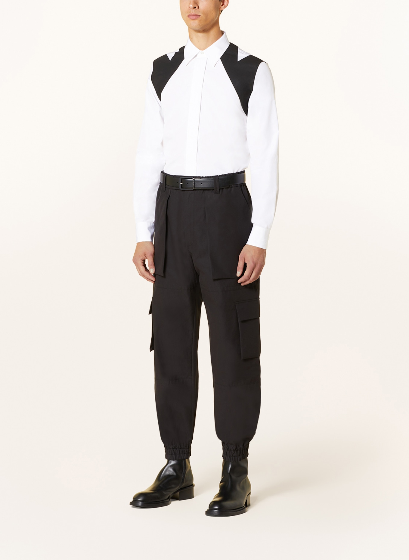 Alexander McQUEEN Shirt slim fit, Color: WHITE/ BLACK (Image 2)