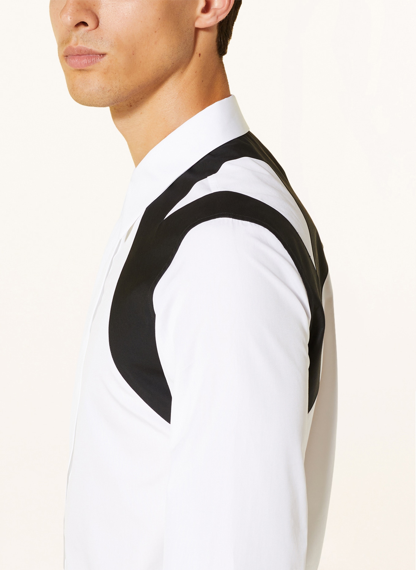 Alexander McQUEEN Shirt slim fit, Color: WHITE/ BLACK (Image 4)