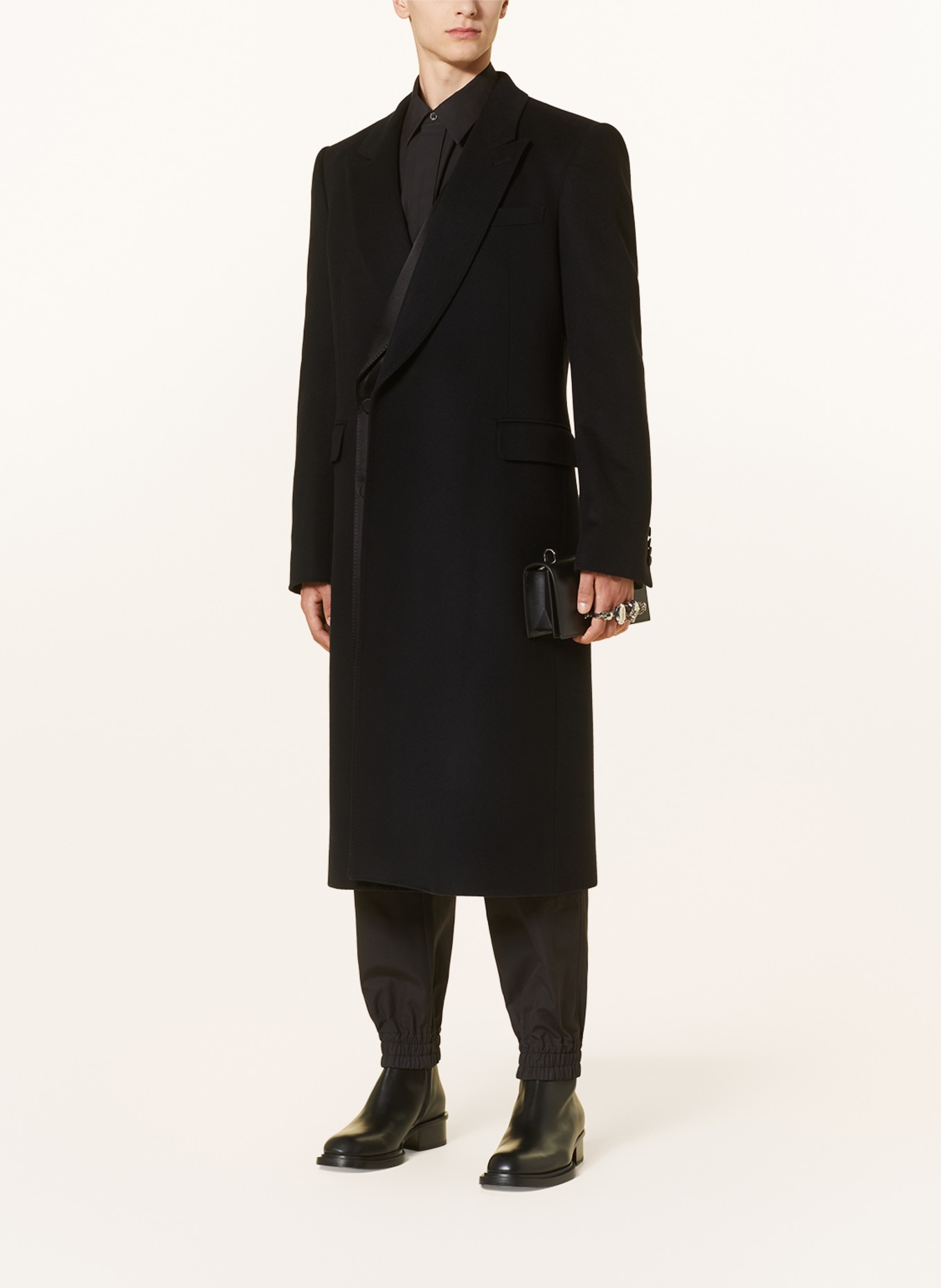 Alexander McQUEEN Wool coat, Color: BLACK (Image 2)